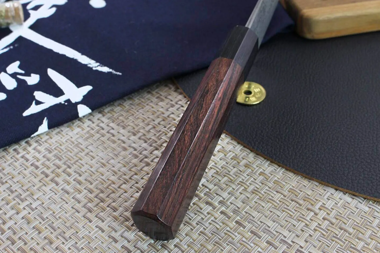 Couteau sujihiki japonais artisanal Masakage Kumo 27cm damas 63 couches