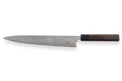 Couteau sujihiki japonais artisanal Masakage Kumo 27cm damas 63 couches