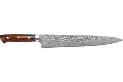 Couteau sujihiki japonais Takeshi Saji R2 Damas Mosaïque 27cm