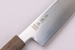 Couteau sujihiki kiritsuke 20cm japonais artisanal Wusaki Hikari SLD manche bubinga