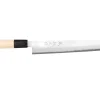 Couteau sujihiki kiritsuke 24cm japonais artisanal Momotaro Ginsan manche en magnolia