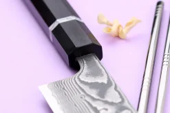 Couteau sujihiki kiritsuke 27cm japonais artisanal Yuzo Kanko Damas SG2