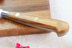 Couteau à tomates Sabatier Éléphant Idéal Forgé microdenté 13cm manche en olivier