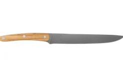 Couteau tranchelard Deejo 20cm manche en bois d'olivier