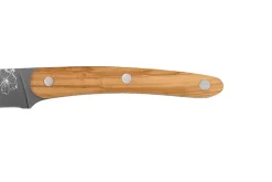 Couteau tranchelard Deejo Sakura 20cm manche en bois d'olivier