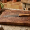 Couteau tranchelard Deejo Saporem Mundi 20cm manche en bois d'olivier