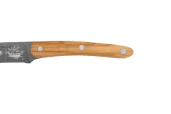 Couteau tranchelard Deejo Saporem Mundi 20cm manche en bois d'olivier