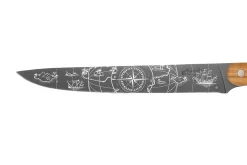Couteau tranchelard Deejo Saporem Mundi 20cm manche en bois d'olivier