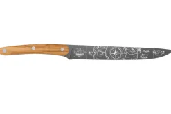 Couteau tranchelard Deejo Saporem Mundi 20cm manche en bois d'olivier