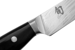 Couteau à trancher japonais KAI Shun Nagare Black lame damas 72 couches Dual Core 23cm manche bombé