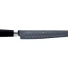 Couteau à trancher Kai Michel Bras n°3 23cm acier inox SG2 alvéolé + fourreau en bois