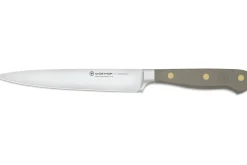 Couteau à trancher Wusthof Classic Colour Velvet Oyster forgé lame 16cm