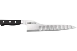 Couteau universel alvéolé dos courbé japonais Glestain K Series 21cm