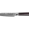 Couteau universel 13cm Fukito Ébène Damas martelé