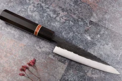 Couteau universel 13,5cm japonais artisanal Yuzo Black SLD ébène et cognassier