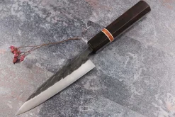 Couteau universel 13,5cm japonais artisanal Yuzo Black SLD ébène et cognassier