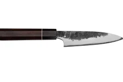 Couteau universel 12cm japonais artisanal Naoki Mazaki WS2 Black Nashiji