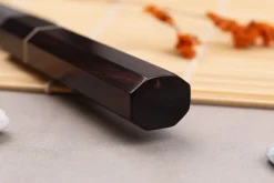 Couteau universel 12cm japonais artisanal Naoki Mazaki WS2 Black Nashiji