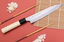 Couteau universel 18cm japonais artisanal Naoki Mazaki WS2 poli