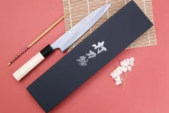 Couteau universel 18cm japonais artisanal Naoki Mazaki WS2 poli