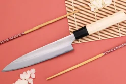 Couteau universel 18cm japonais artisanal Naoki Mazaki WS2 poli
