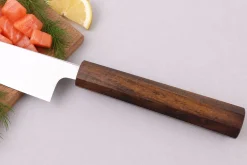 Couteau universel 13cm japonais artisanal Wusaki Hikari SLD manche bubinga