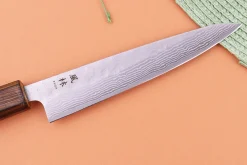 Couteau universel 15cm japonais artisanal Yuzo Enju Damas 440C
