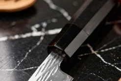 Couteau universel 13,5cm japonais artisanal Wusaki Kuronawa G3 damas