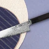 Couteau universel 15cm japonais artisanal Hatsukokoro Ginga ATS-34 Damas ébène