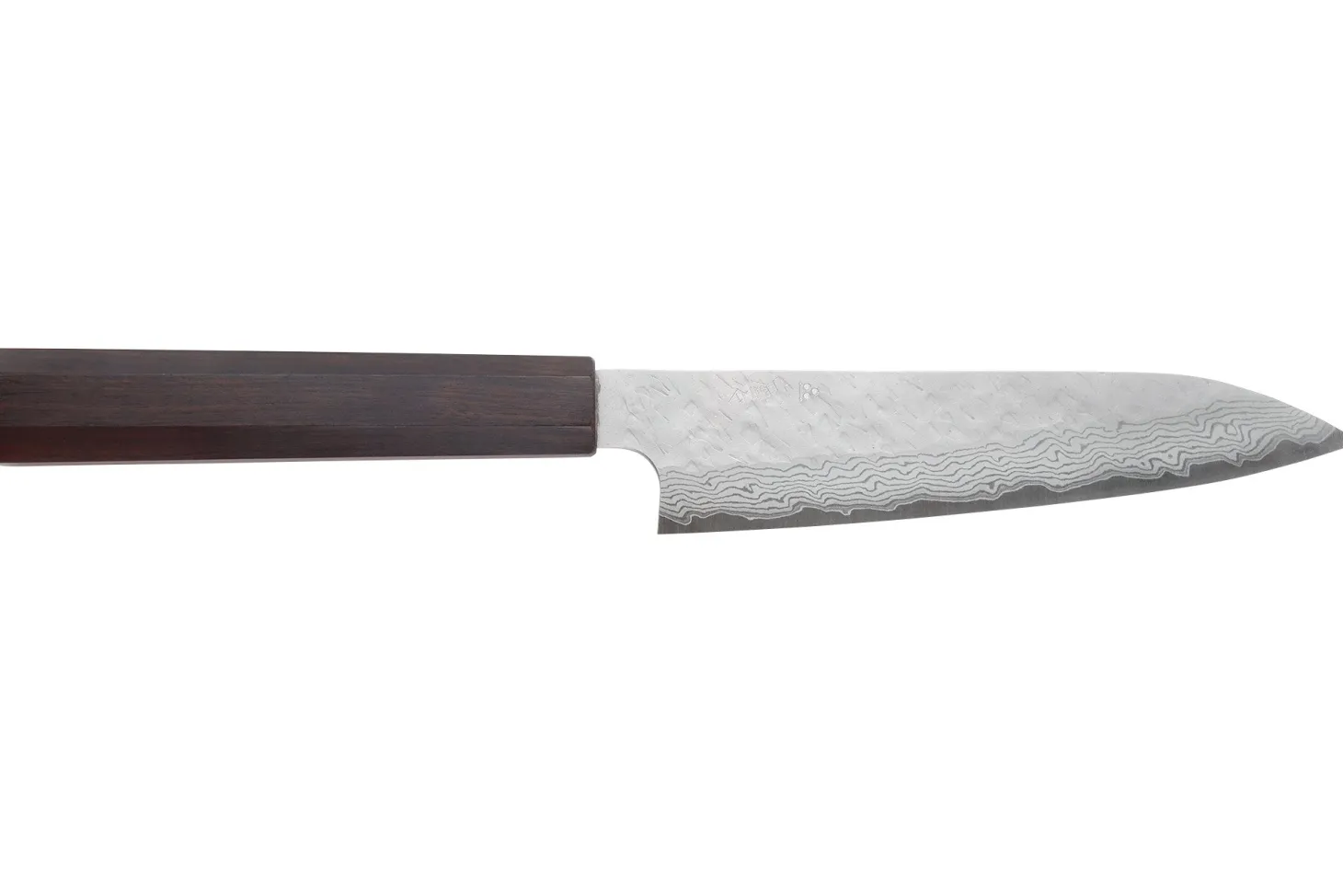 Couteau universel 15cm japonais artisanal Nigara Hamono Tsuchime VG10 damas