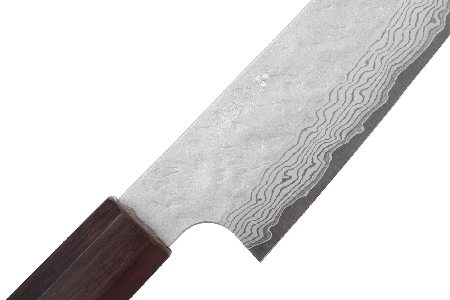 Couteau universel 15cm japonais artisanal Nigara Hamono Tsuchime VG10 damas