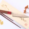 Couteau universel 13cm japonais artisanal Takeshi Saji VG10 Rainbow Nashiji