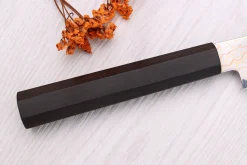 Couteau universel 15cm japonais artisanal Hatsukokoro Hayabusa Rainbow Damas