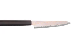Couteau universel 15cm japonais artisanal Hatsukokoro Hayabusa Rainbow Damas