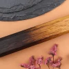 Couteau universel 13,5cm japonais artisanal Yuzo Black AS chêne brûlé