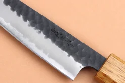 Couteau universel 13,5cm japonais artisanal Yuzo Black AS chêne brûlé