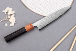 Couteau universel 15cm japonais artisanal Toshihiro Wakui Aogami 2 damas laminé
