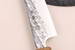 Couteau universel 13,5cm japonais artisanal Wusaki Nawame AUS10 damas