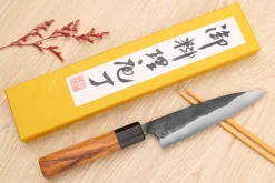 Couteau universel 13,5cm japonais artisanal Yoshimune par Kawamura Black WS2