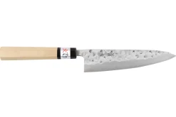 Couteau universel 15cm japonais artisanal Fujiwara Maboroshi manche en magnolia