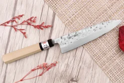 Couteau universel 15cm japonais artisanal Fujiwara Maboroshi manche en magnolia