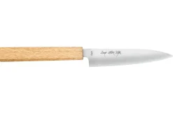 Couteau universel 13,5cm japonais artisanal Sakai Kikumori TS10 en chêne