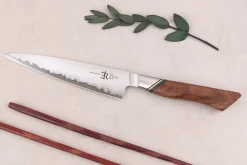 Couteau universel 13cm Ryda Knives A-30 San Maï et manche en noyer
