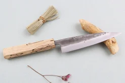 Couteau universel japonais artisanal Wusaki Nakata Erable BS2 13,5cm manche érable