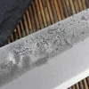 Couteau universel japonais artisanal Wusaki Nogami BS2 12.5cm manche en noyer