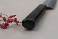 Couteau universel japonais artisanal Kagekiyo Yoshikazu Tanaka Damas Aogami 15cm