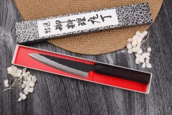 Couteau universel japonais artisanal Nao Yamamoto Damas AS brut de forge 13,5cm
