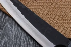 Couteau universel japonais artisanal Nao Yamamoto Damas AS brut de forge 13,5cm