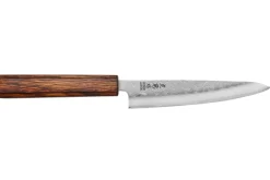 Couteau universel japonais artisanal Wusaki Yoshi G3 chêne 14cm