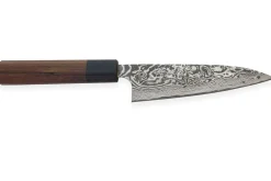 Couteau universel japonais artisanal Takeshi Saji R2 Nickel Damas 13,5cm